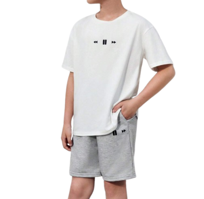 🎮 Set Infantil – Camiseta + Shorts Gráfico