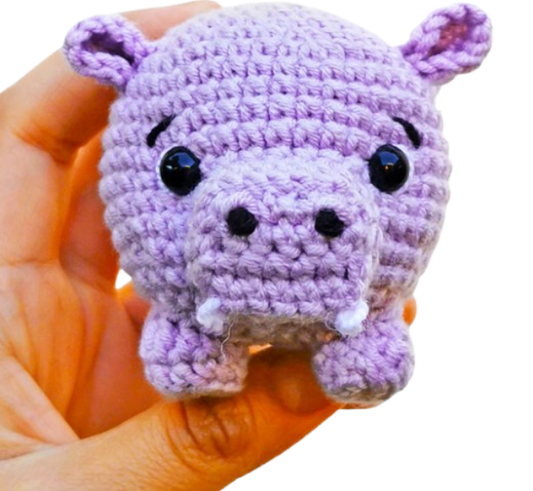 🦛 Hipopótamo Mini – Amigurumi Hecho a Mano