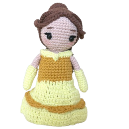 👑 Amigurumi Princesa Bella – Hecho a Mano