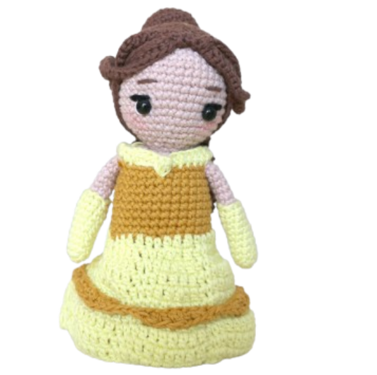 👑 Amigurumi Princesa Bella – Hecho a Mano