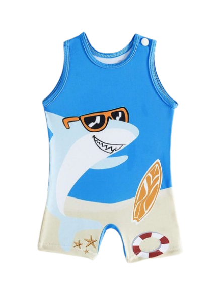 🦈 Traje de Baño Bebé “Shark Beach”