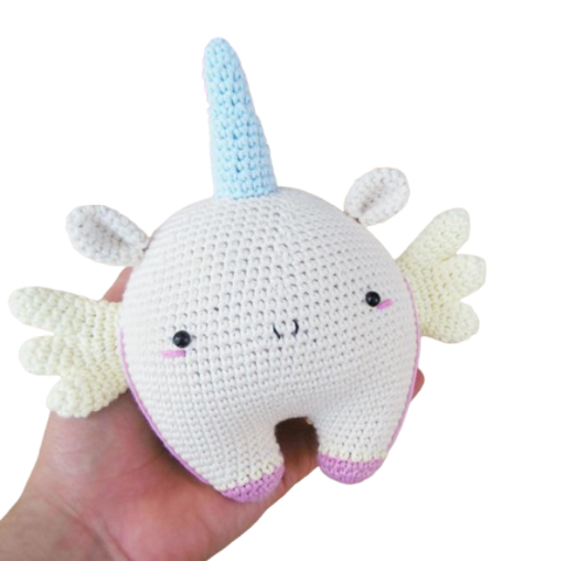🦄 Unicornio Kawaii con Alas – Amigurumi Hecho a Mano