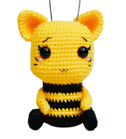 🐝💛 Gatita Abejita – Amigurumi Hecho a Mano