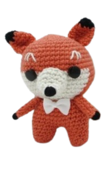 🦊 Amigurumi Zorro con Corbatín – Hecho a Mano
