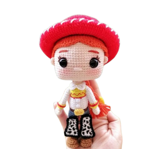 🤠🔴 Vaquerita Jessie – Amigurumi Hecho a Mano