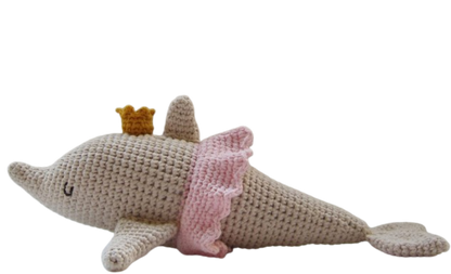 🐬👑 Delfina Princesa – Amigurumi Marino Hecho a Mano