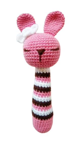 🐰 Anillo Mordedor Conejita – Amigurumi Hecho a Mano