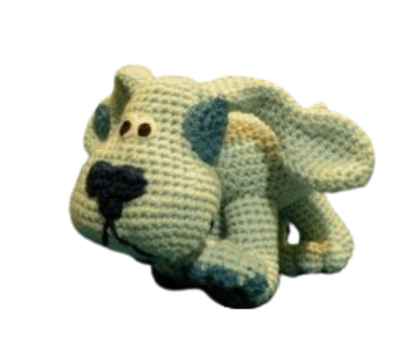 🐾 Amigurumi Perrito Azul – Hecho a Mano
