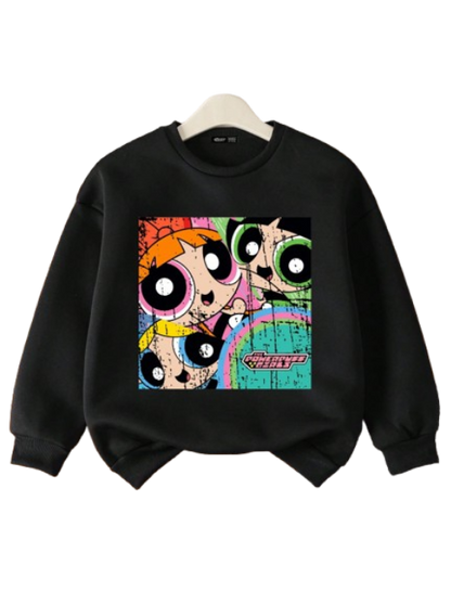 💥 Sudadera Infantil – Powerpuff Retro
