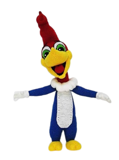😂 El Pájaro Loco – Amigurumi Hecho a Mano