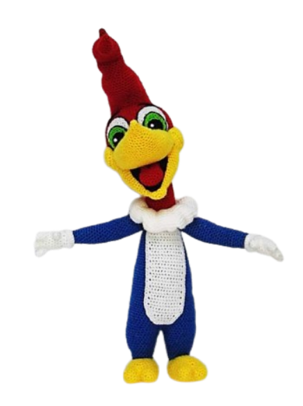 😂 El Pájaro Loco – Amigurumi Hecho a Mano