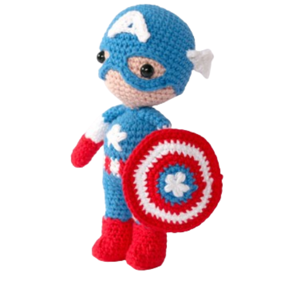 🛡️ Amigurumi Capitán América – Hecho a Mano