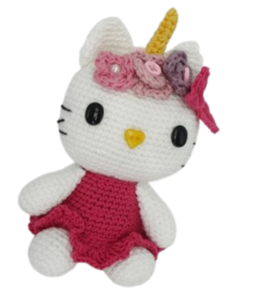 🐱🦄 Hello Kitty Unicornio – Amigurumi Hecho a Mano