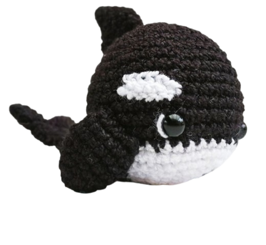 ⚫⚪ Orca Amigurumi – Hecho a Mano