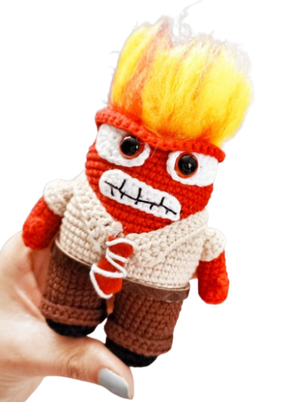 🔥😡 Furia – Amigurumi Hecho a Mano