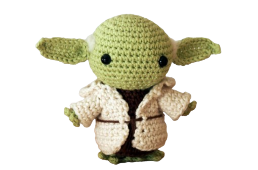 🛡️ Maestro Yoda – Amigurumi Hecho a Mano