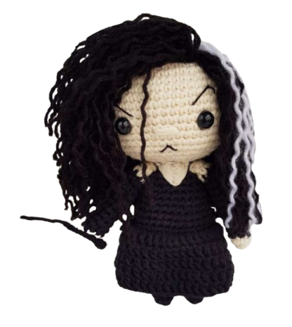 ⚡ Bellatrix Lestrange – Amigurumi Hecho a Mano