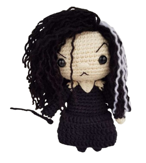 ⚡ Bellatrix Lestrange – Amigurumi Hecho a Mano