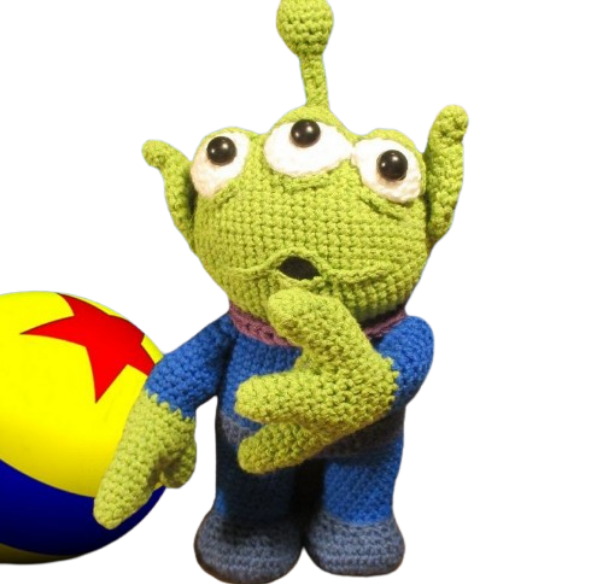 👽 Alien de Toy Story – Amigurumi Hecho a Mano