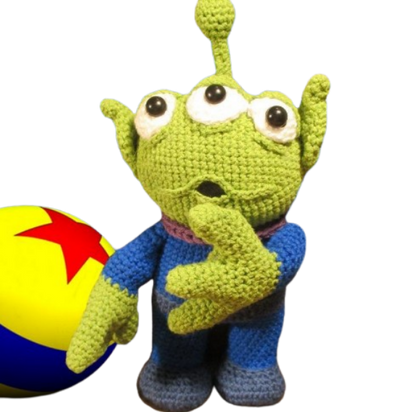 👽 Alien de Toy Story – Amigurumi Hecho a Mano