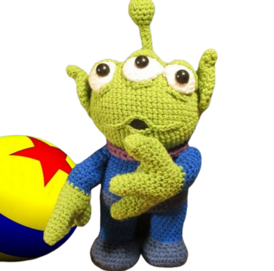 👽 Alien de Toy Story – Amigurumi Hecho a Mano