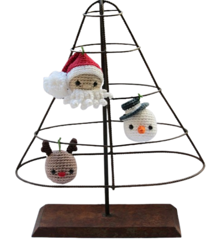 🎄 Pack Navideño Amigurumi – 3 Adornos Hechos a Mano