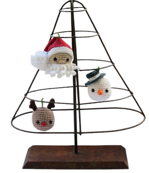 🎄 Pack Navideño Amigurumi – 3 Adornos Hechos a Mano