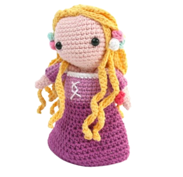 👑 Amigurumi Princesa Medieval – Hecho a Mano