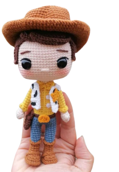 🤠🟤 Vaquero Woody – Amigurumi Hecho a Mano