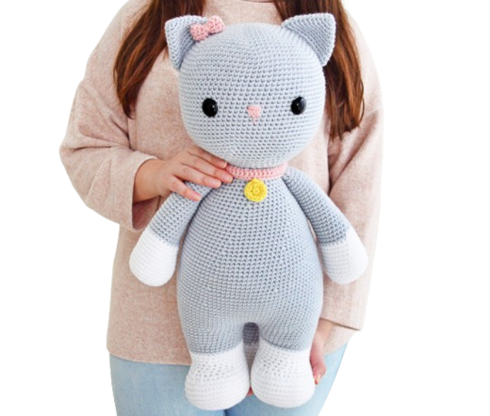 🐱 Gatita XL – Amigurumi Hecho a Mano