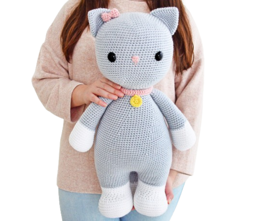 🐱 Gatita XL – Amigurumi Hecho a Mano