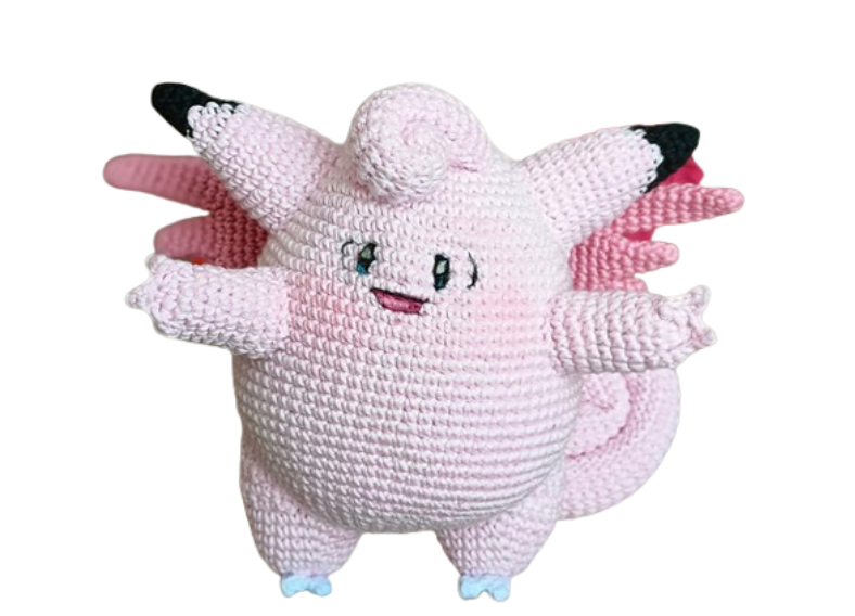 🌸✨ Clefable – Amigurumi Hecho a Mano