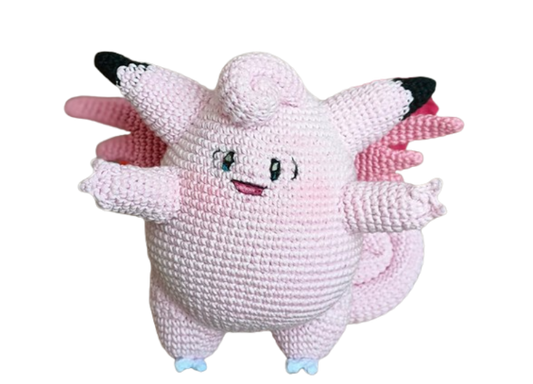 🌸✨ Clefable – Amigurumi Hecho a Mano