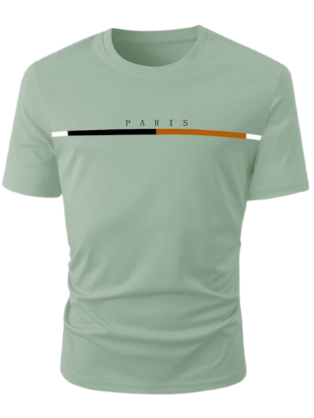 🟩 Camiseta con Estampado de Letra