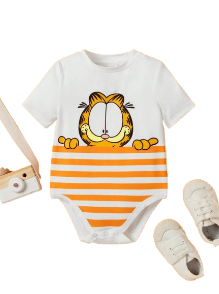 🐾 Body Bebé “Garfield Peek”