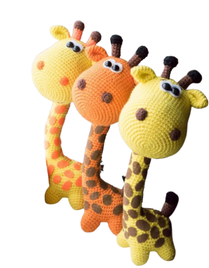 🦒 Jirafa Larga Amarilla – Amigurumi Hecho a Mano