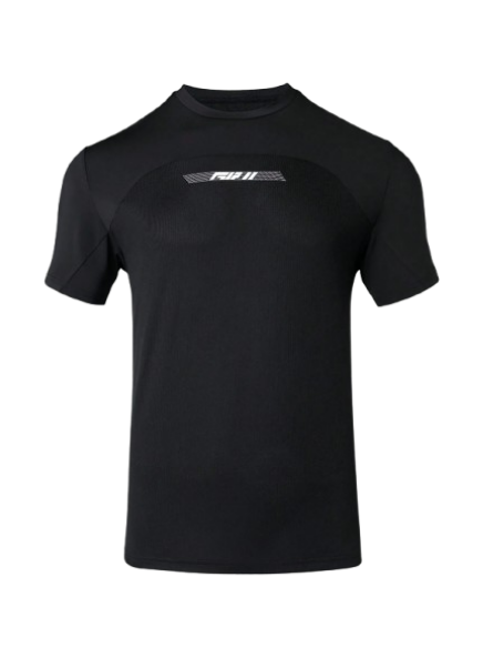 Camiseta Deportiva Hombre – “RUN” Negra