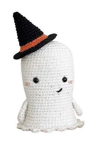 👻 Fantasmita Hechicero – Amigurumi Decorativo de Halloween