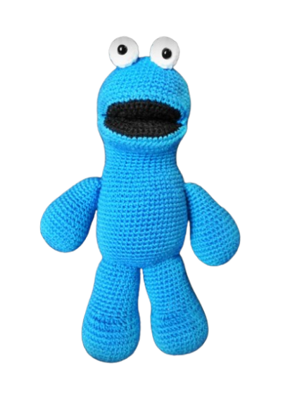 🍪 Monstruo de las Galletas – Amigurumi Personaje Hecho a Mano