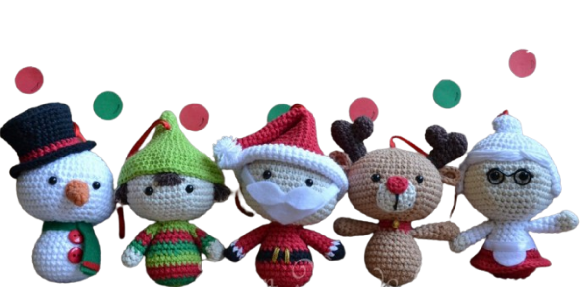 🎅 Muñecos Navideños – Amigurumi Hecho a Mano