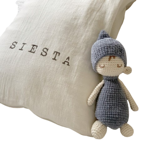 😴 Muñeco Dormilón – Amigurumi de Siesta Hecho a Mano