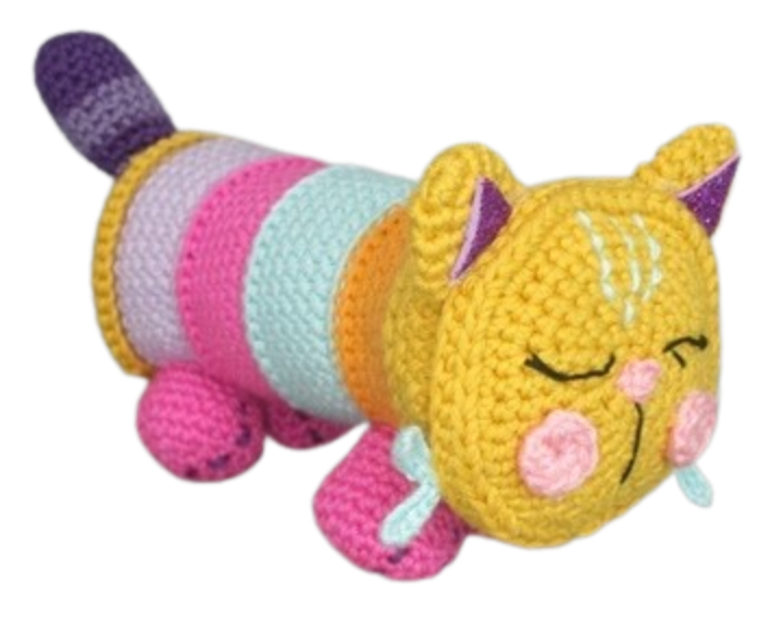 🐱 Amigurumi Gatito Multicolor – Hecho a Mano
