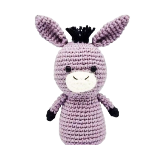 🐴 Burrito Lila – Amigurumi Hecho a Mano
