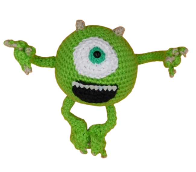 👁️ Mike Wazowski – Amigurumi Hecho a Mano