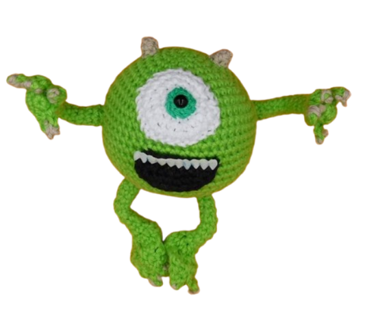 👁️ Mike Wazowski – Amigurumi Hecho a Mano