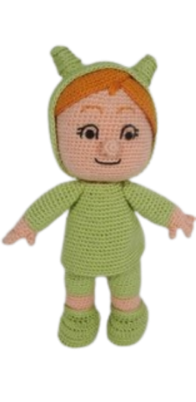 🧒 Amigurumi Nina de Pocoyó – Hecho a Mano