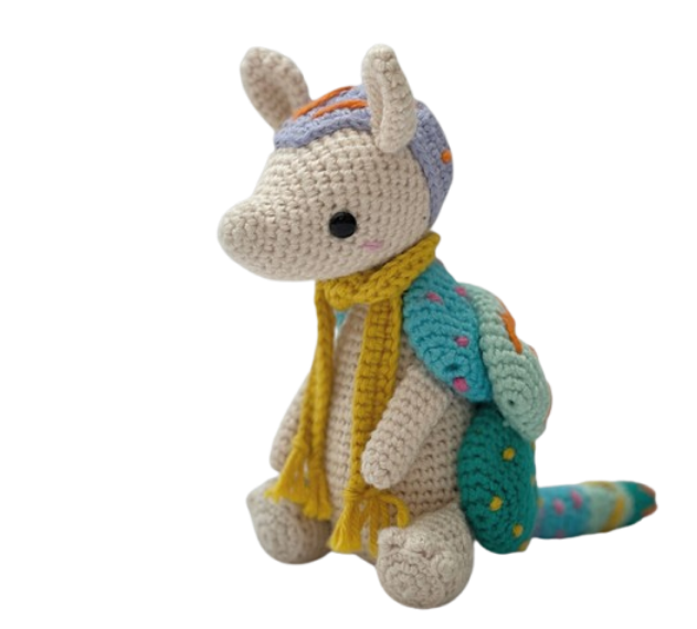 🦘🎒 Canguro Viajero – Amigurumi de Aventura