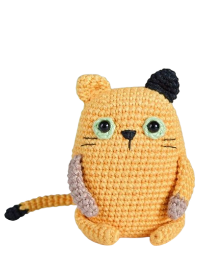 🐾💛 Gatito Mostaza – Amigurumi Hecho a Mano