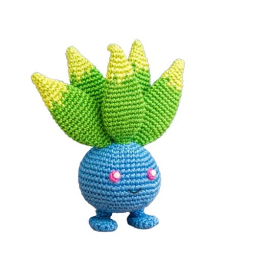 🌱 Oddish Pokémon – Amigurumi Hecho a Mano