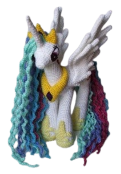 🦄 Princesa Celestia – Amigurumi Hecho a Mano